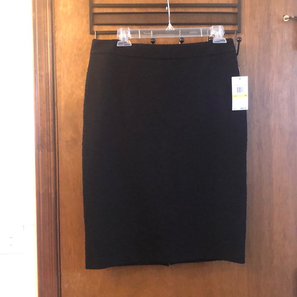 Michael Kors Black Textured Skirt